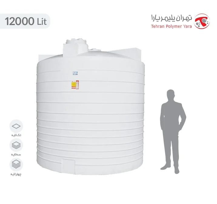 مخزن-12000-لیتری-عمودی-2 مخزن آب 12000 لیتری عمودی تهران پلیمر یارا - Image 1