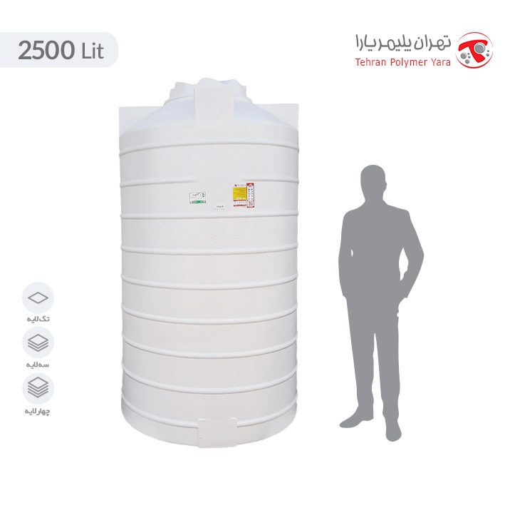 2500--لیتری-عمودی-بلند مخزن آب 2500 لیتری عمودی بلند تهران پلیمر یارا - Image 1